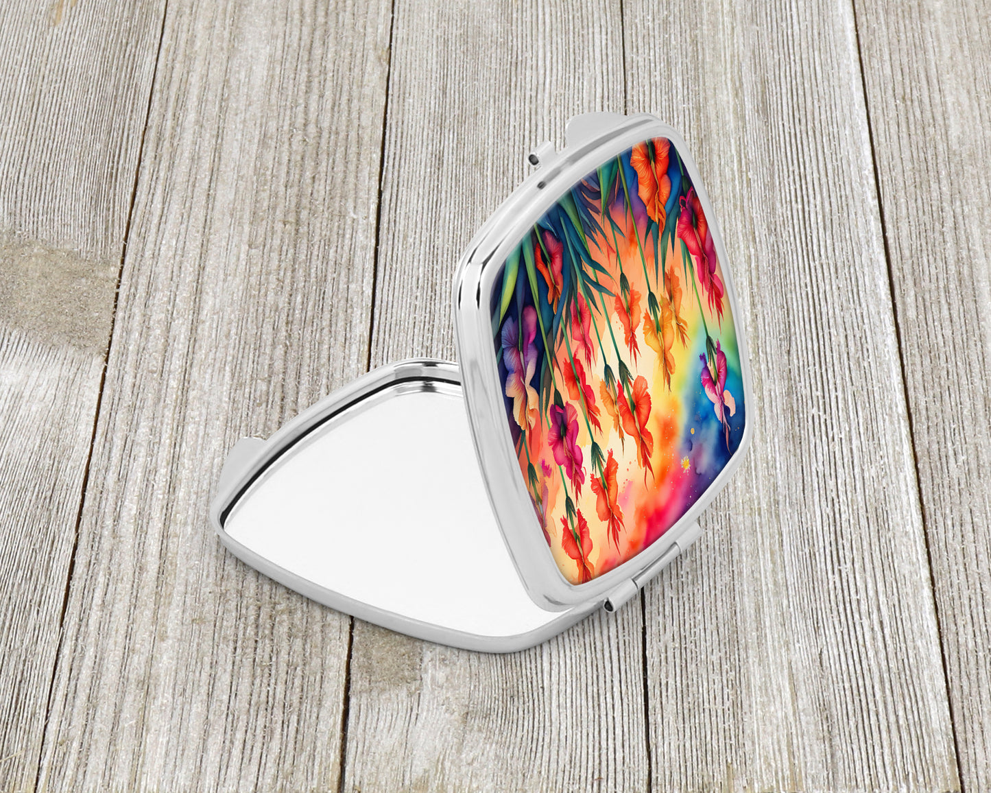 Colorful Gladiolus Compact Mirror