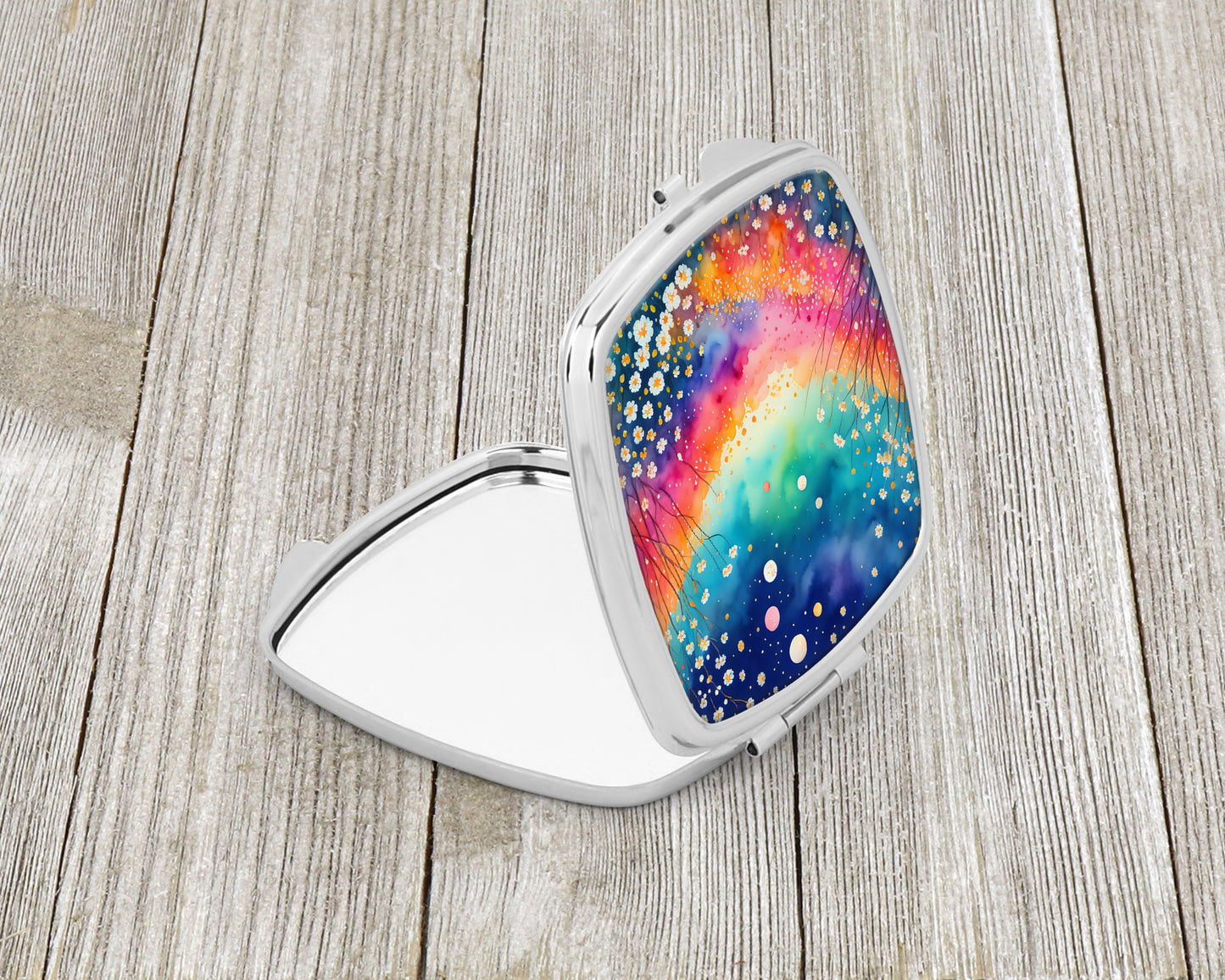 Colorful Gypsophila Compact Mirror