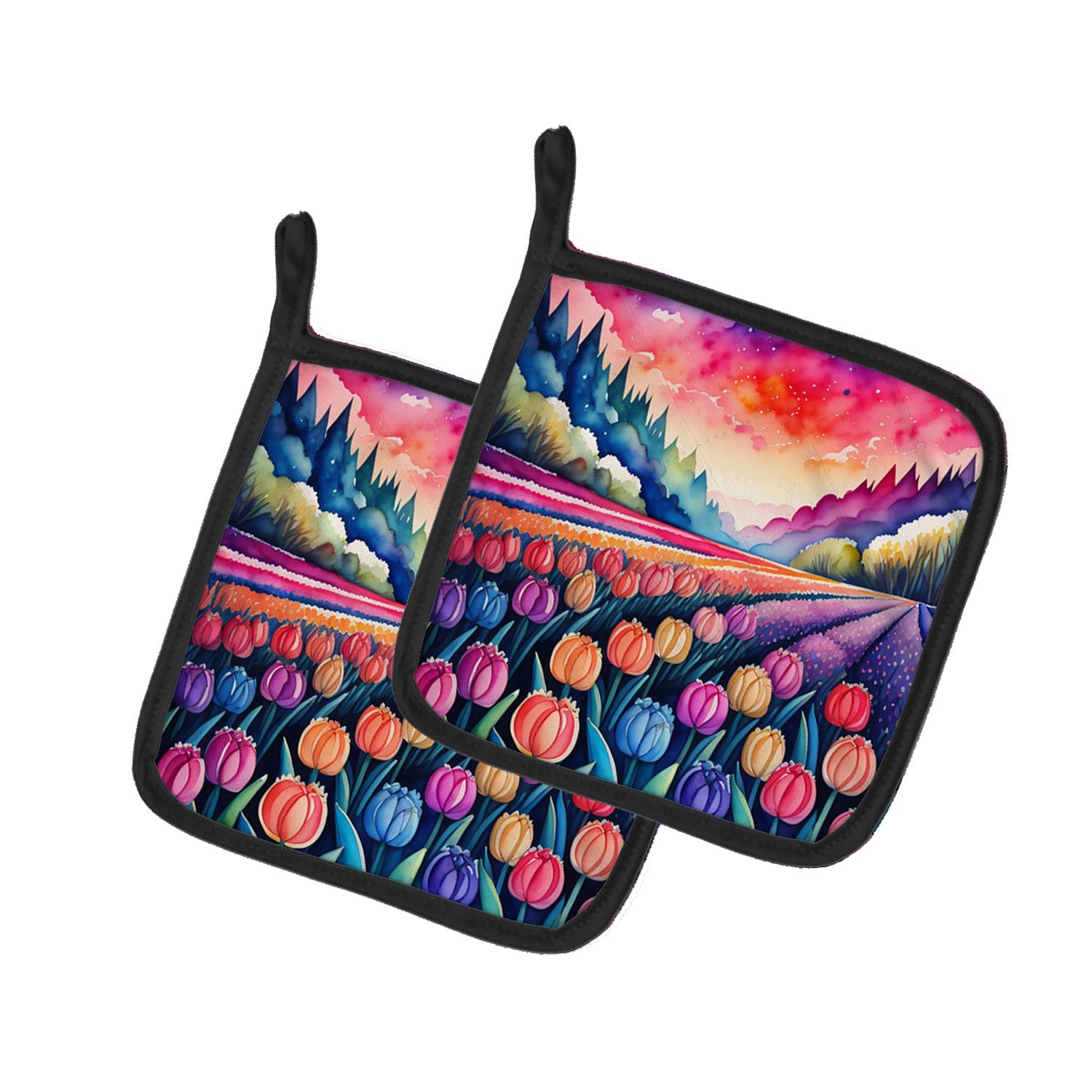 Buy this Colorful Hyacinths Pair of Pot Holders