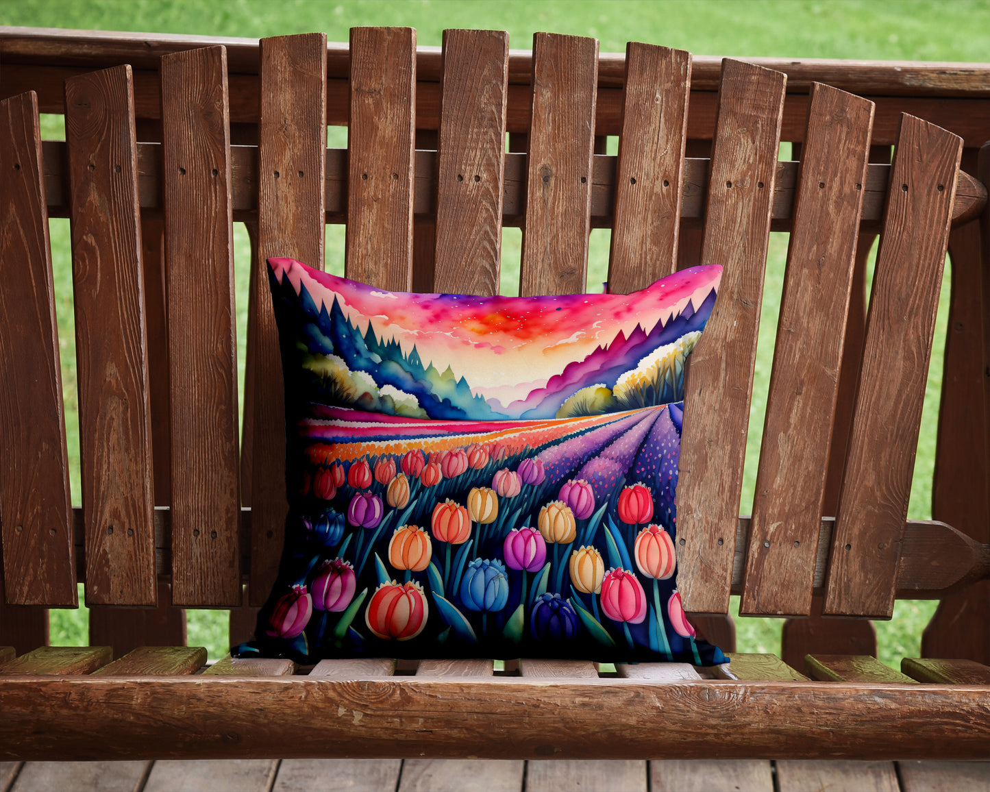 Colorful Hyacinths Throw Pillow