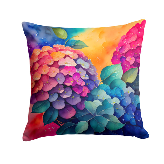 Buy this Colorful Hydrangeas Throw Pillow