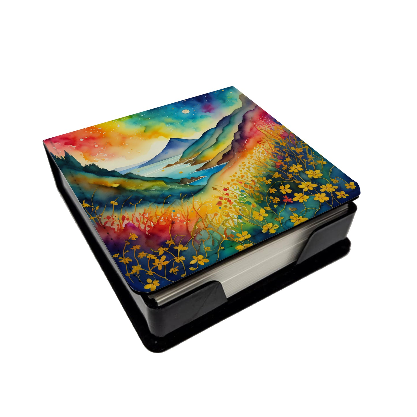 Buy this Colorful Hypericum or St. John’s Wort PU Leather Note Paper Holder