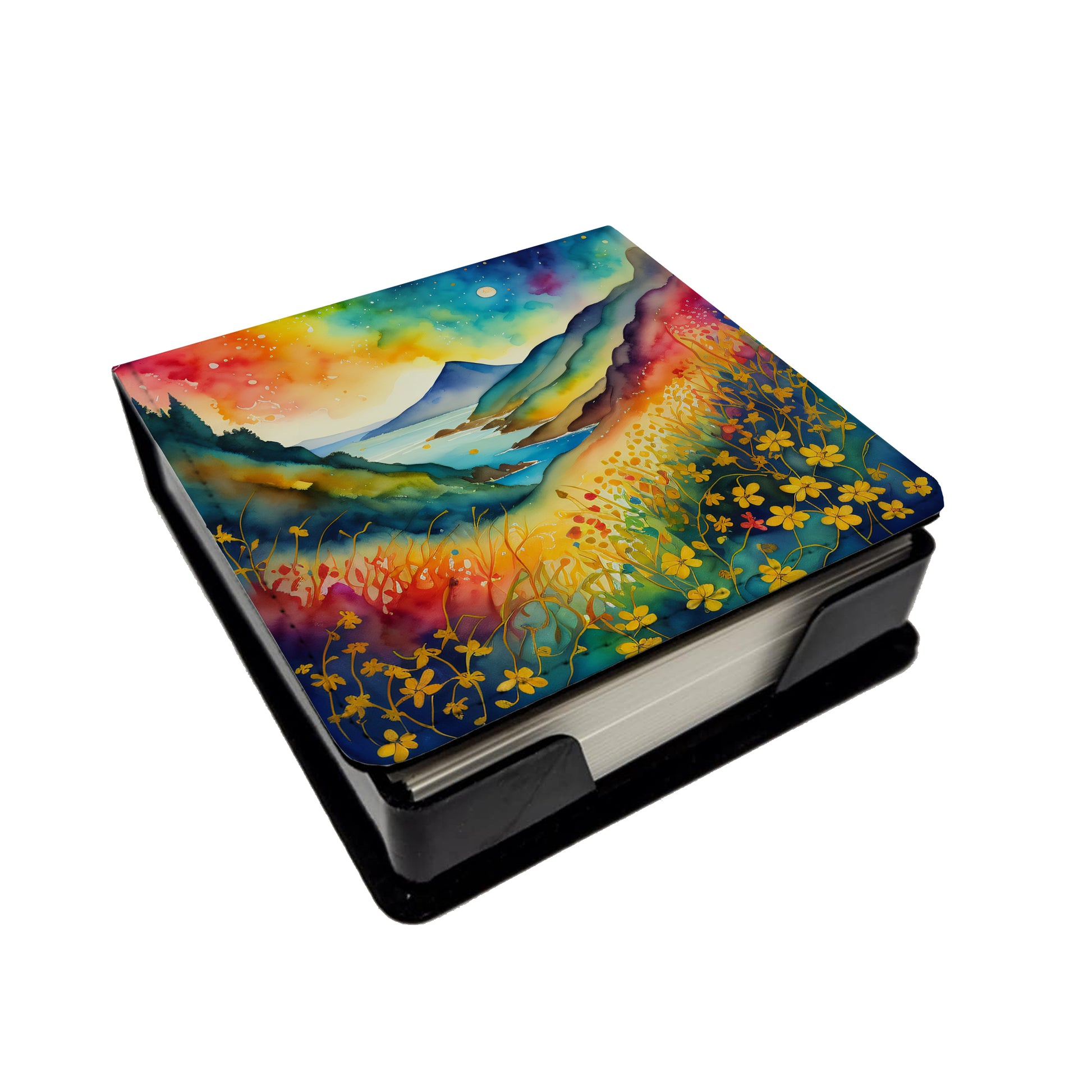 Buy this Colorful Hypericum or St. John’s Wort PU Leather Note Paper Holder