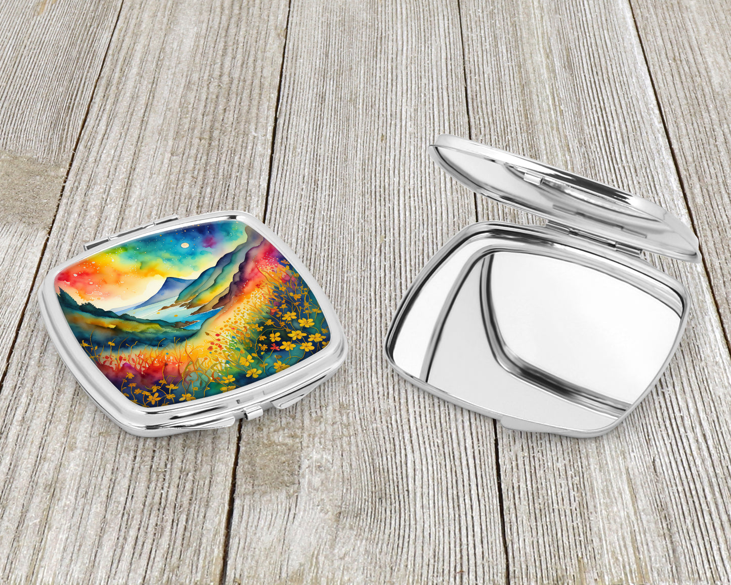 Colorful Hypericum or St. John�s Wort Compact Mirror