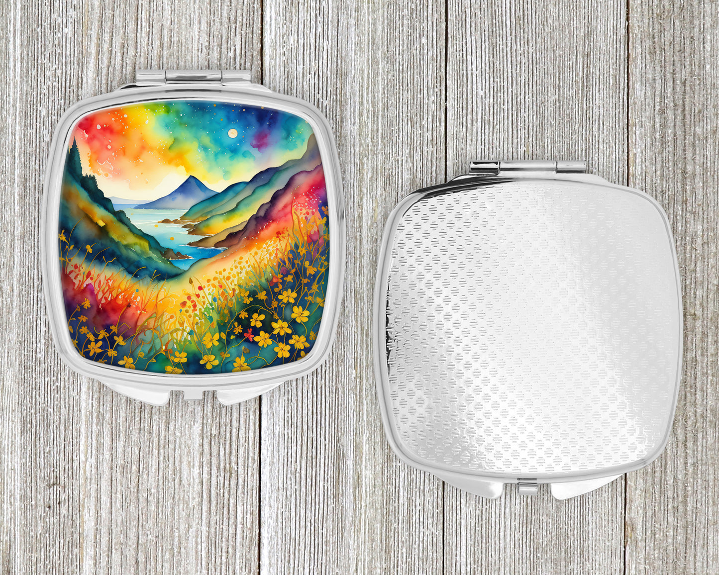 Colorful Hypericum or St. John�s Wort Compact Mirror