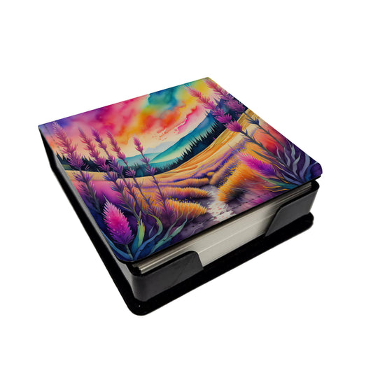 Buy this Colorful Liatris PU Leather Note Paper Holder