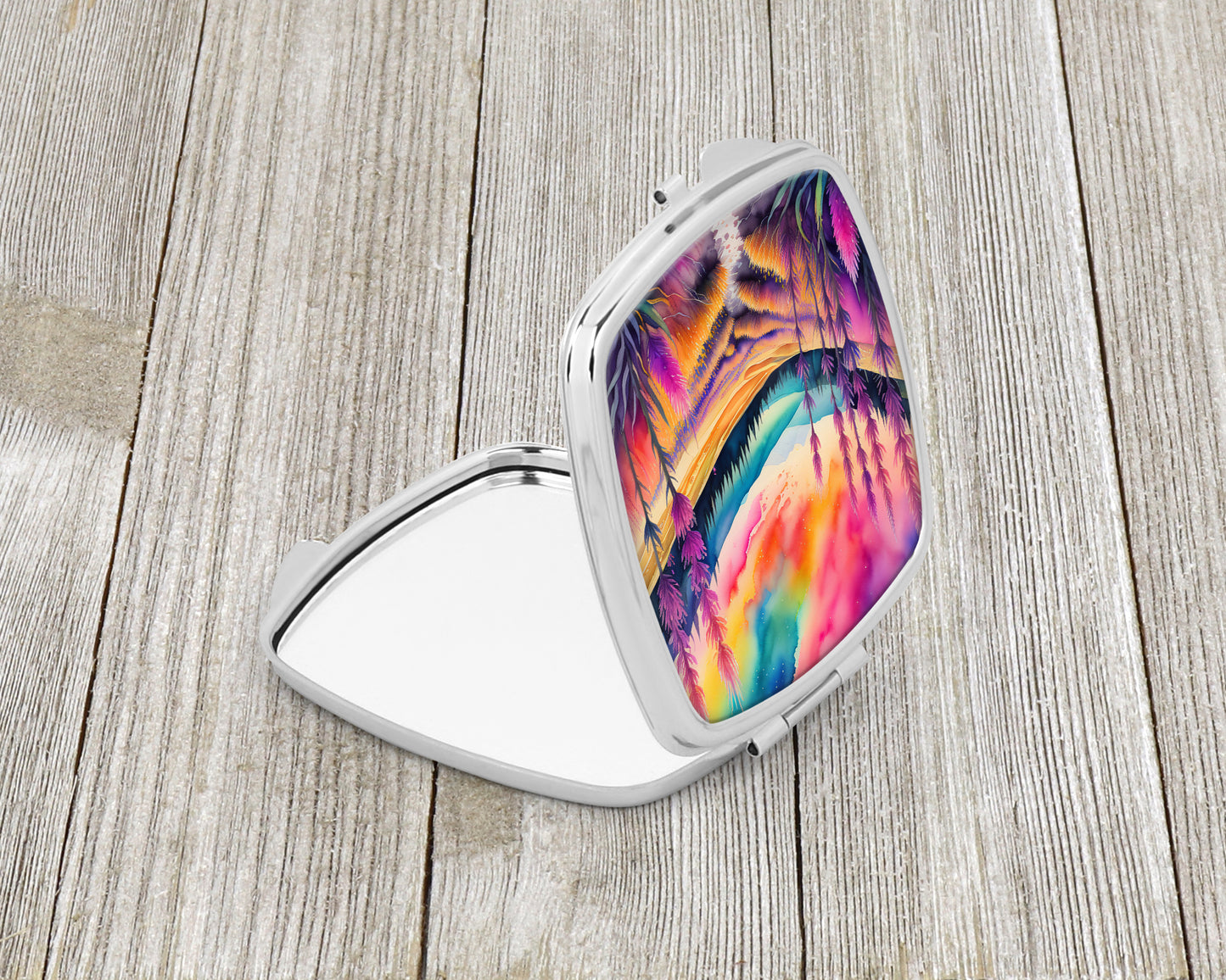 Colorful Liatris Compact Mirror
