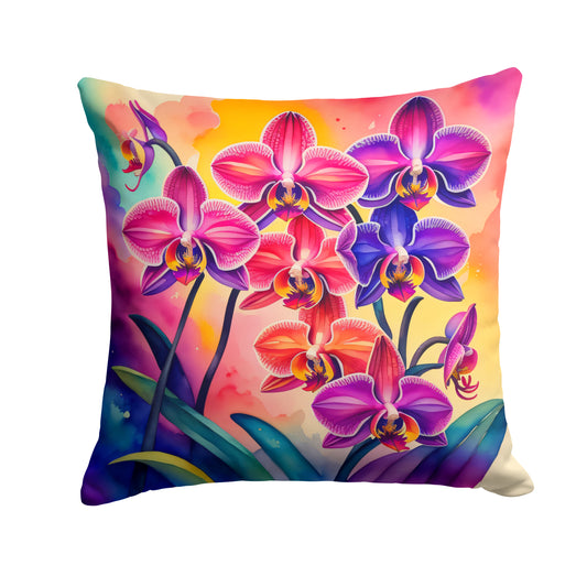 Buy this Colorful Orchids Throw Pillow