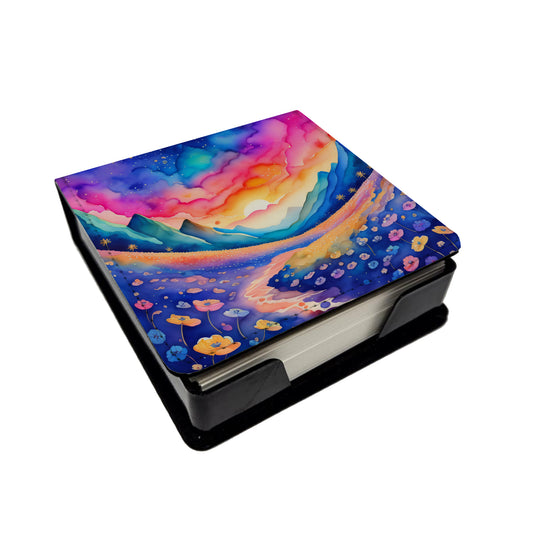 Buy this Colorful Periwinkles PU Leather Note Paper Holder