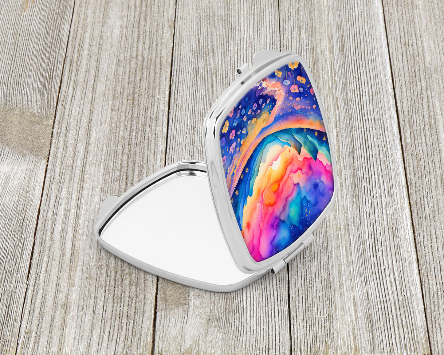 Colorful Periwinkles Compact Mirror