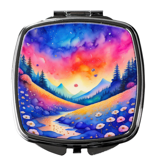 Buy this Colorful Periwinkles Compact Mirror