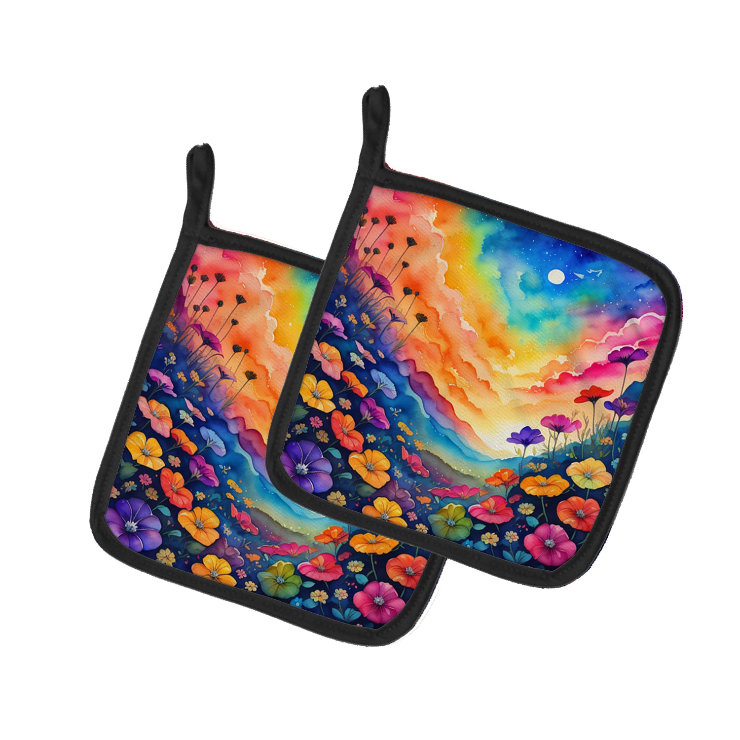 Buy this Colorful Petunias Pair of Pot Holders