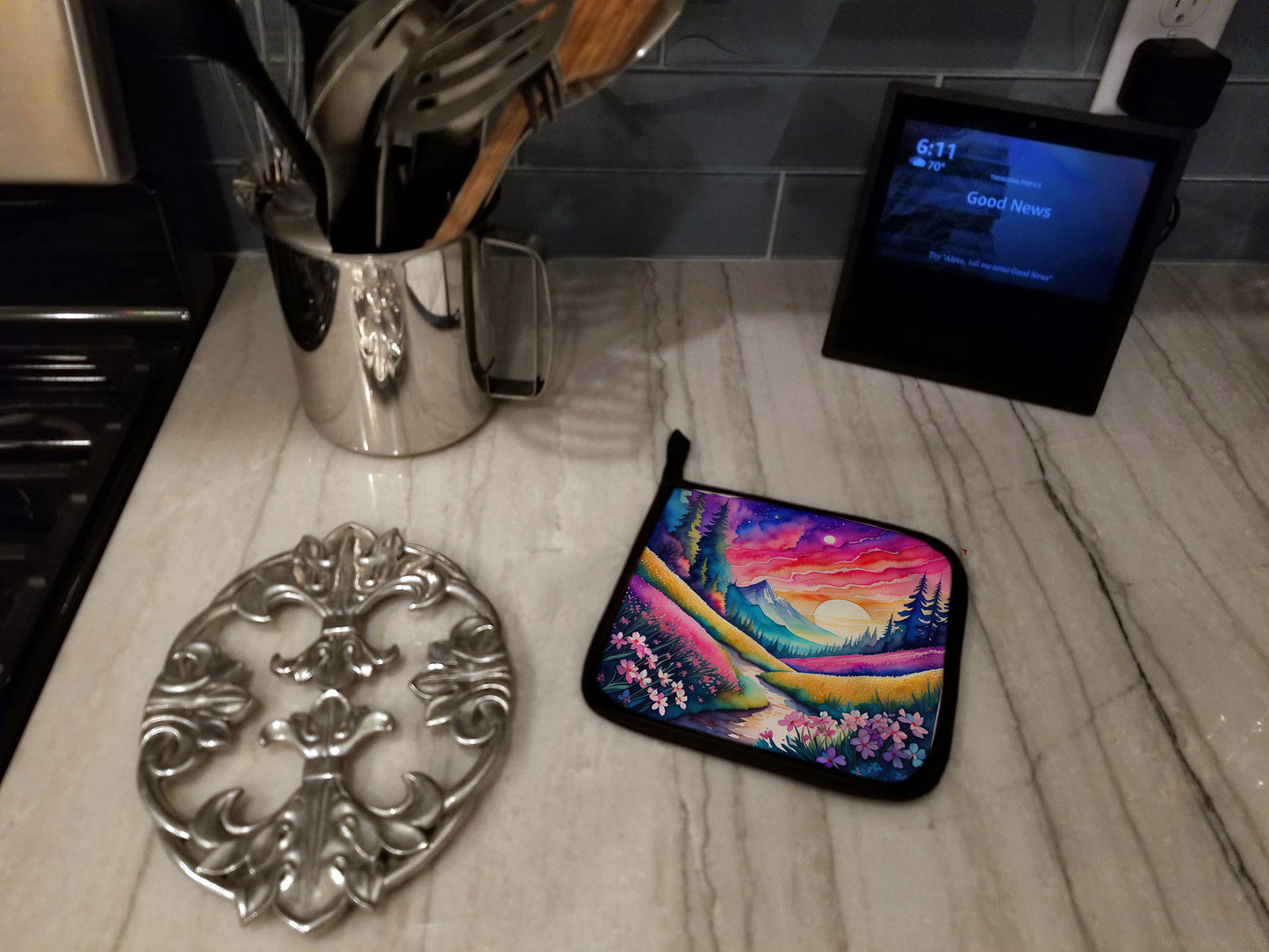 Colorful Phlox Pair of Pot Holders