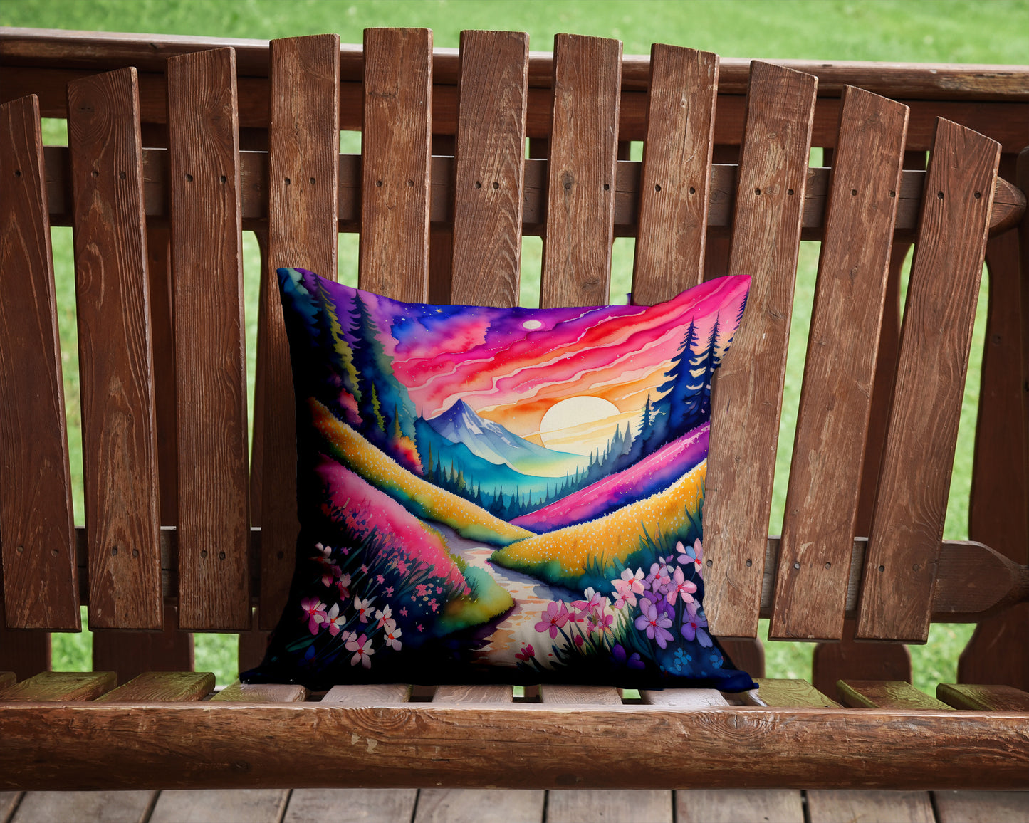 Colorful Phlox Throw Pillow