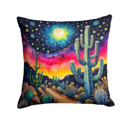 Buy this Colorful Queen of the Night Cactus Throw Pillow