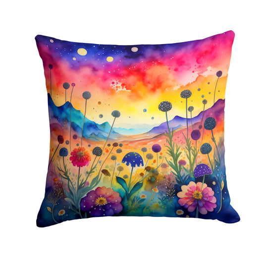 Buy this Colorful Scabiosa Throw Pillow