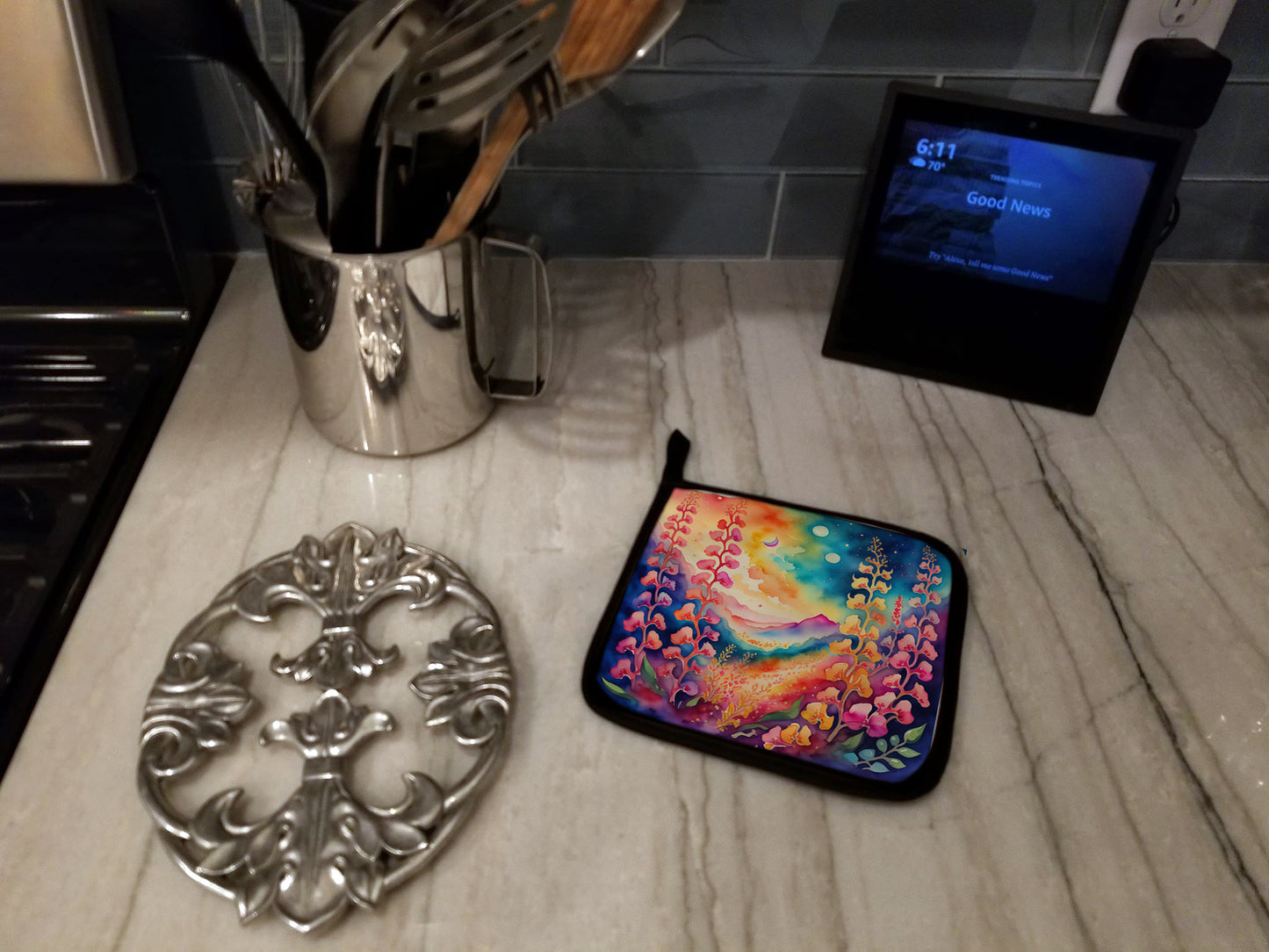 Colorful Snapdragon Pair of Pot Holders