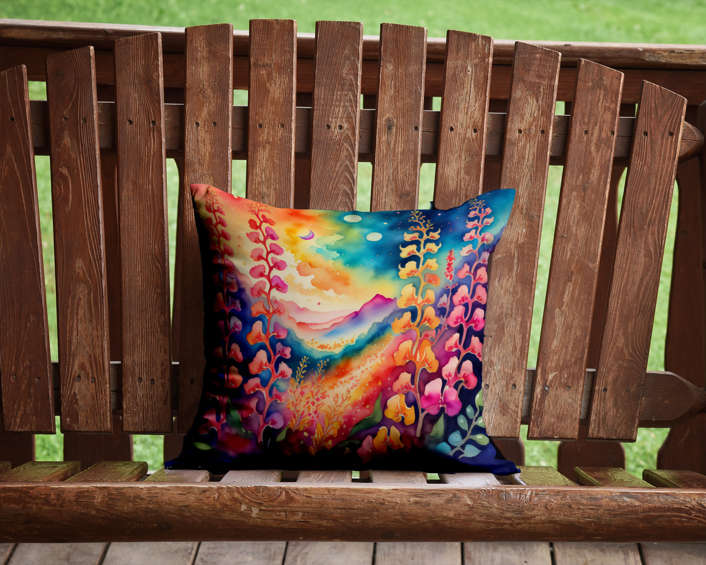 Colorful Snapdragon Throw Pillow