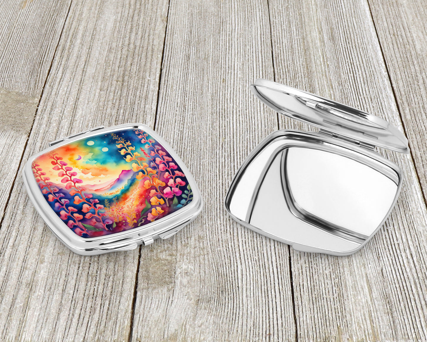 Colorful Snapdragon Compact Mirror