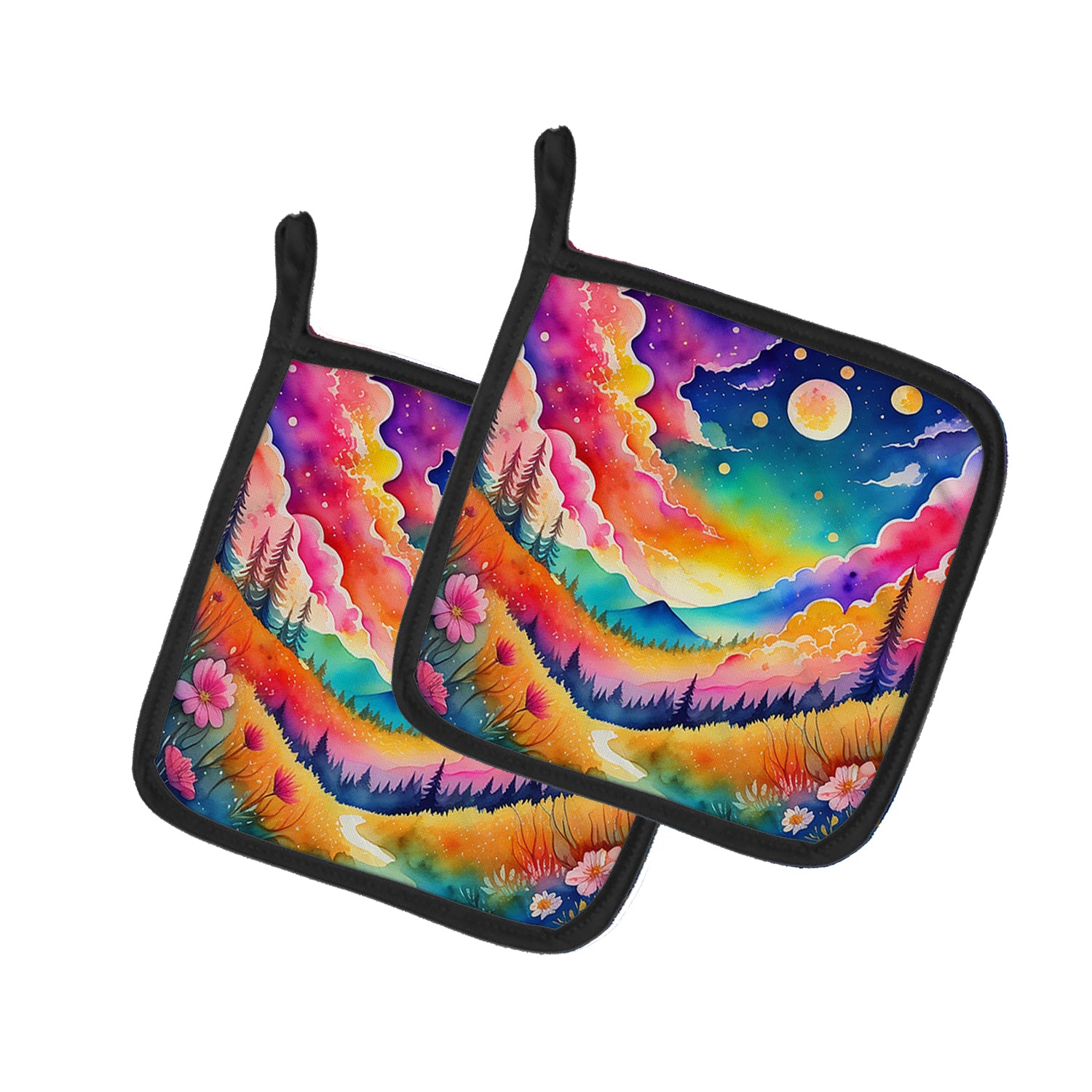 Buy this Colorful Stock, or gillyflower Pair of Pot Holders
