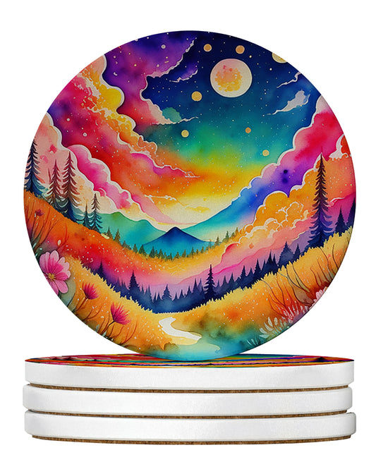 Buy this Colorful Stock, or gillyflower Large Sandstone Coasters Pack of 4
