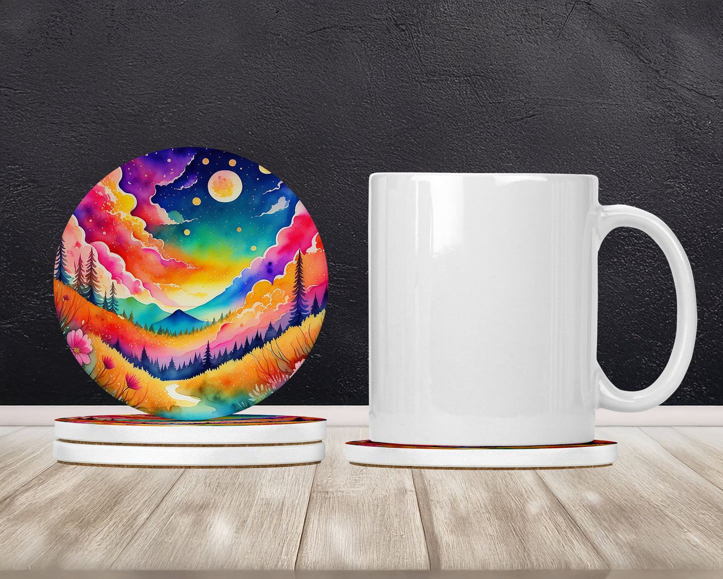 Colorful Stock, or gillyflower Large Sandstone Coasters Pack of 4