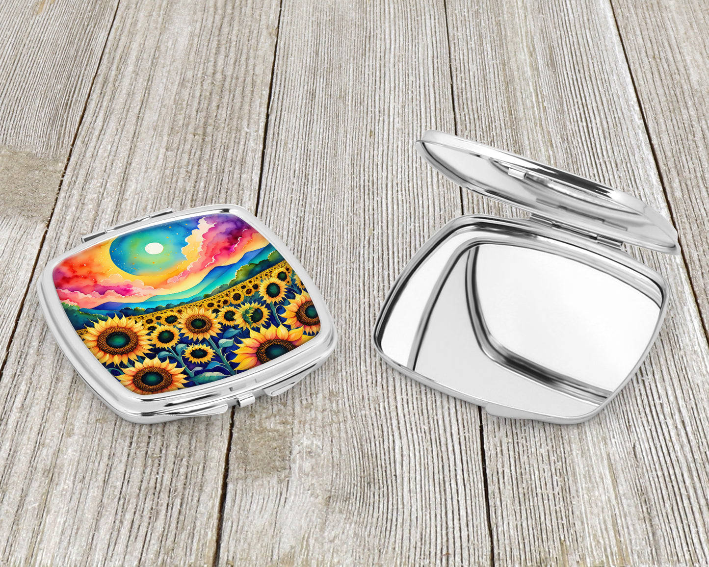 Colorful Sunflowers Compact Mirror