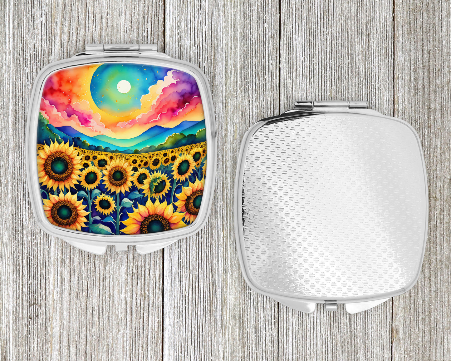 Colorful Sunflowers Compact Mirror