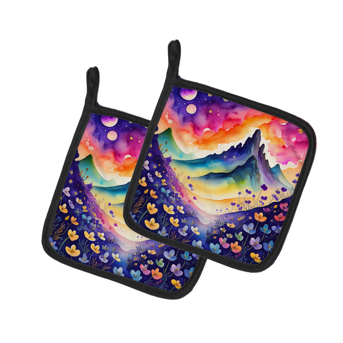Buy this Colorful Violets Pair of Pot Holders