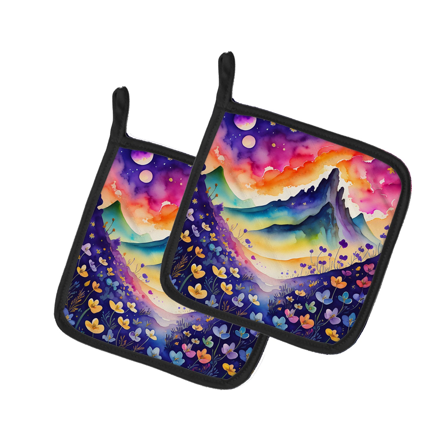 Buy this Colorful Violets Pair of Pot Holders