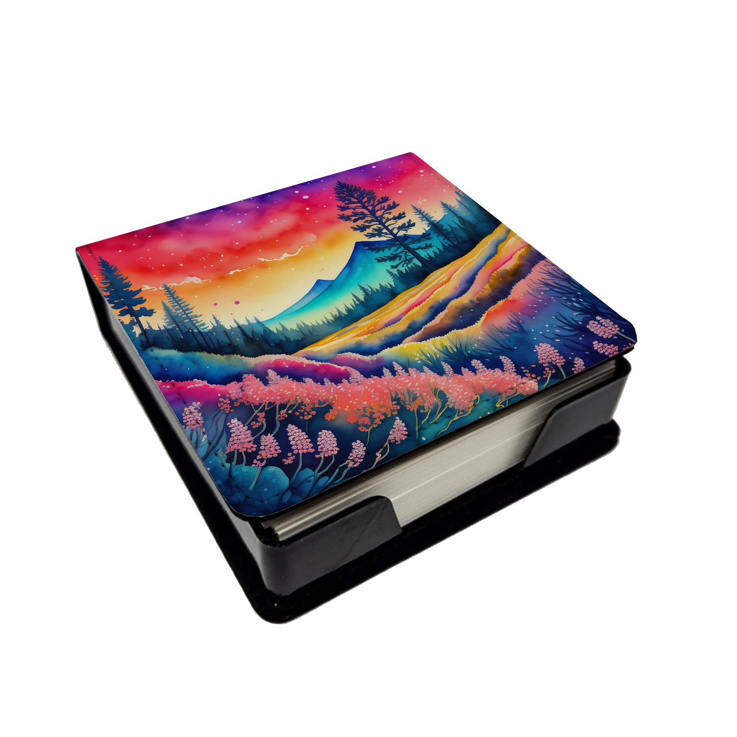 Buy this Colorful Yarrow PU Leather Note Paper Holder