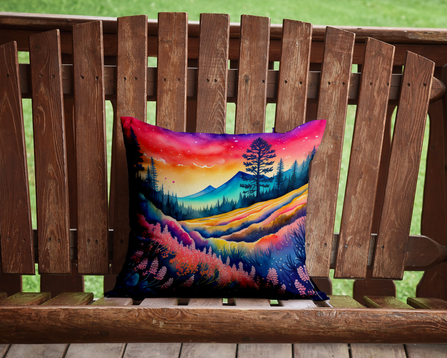 Colorful Yarrow Throw Pillow