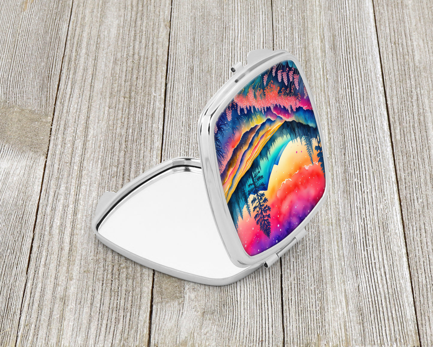 Colorful Yarrow Compact Mirror