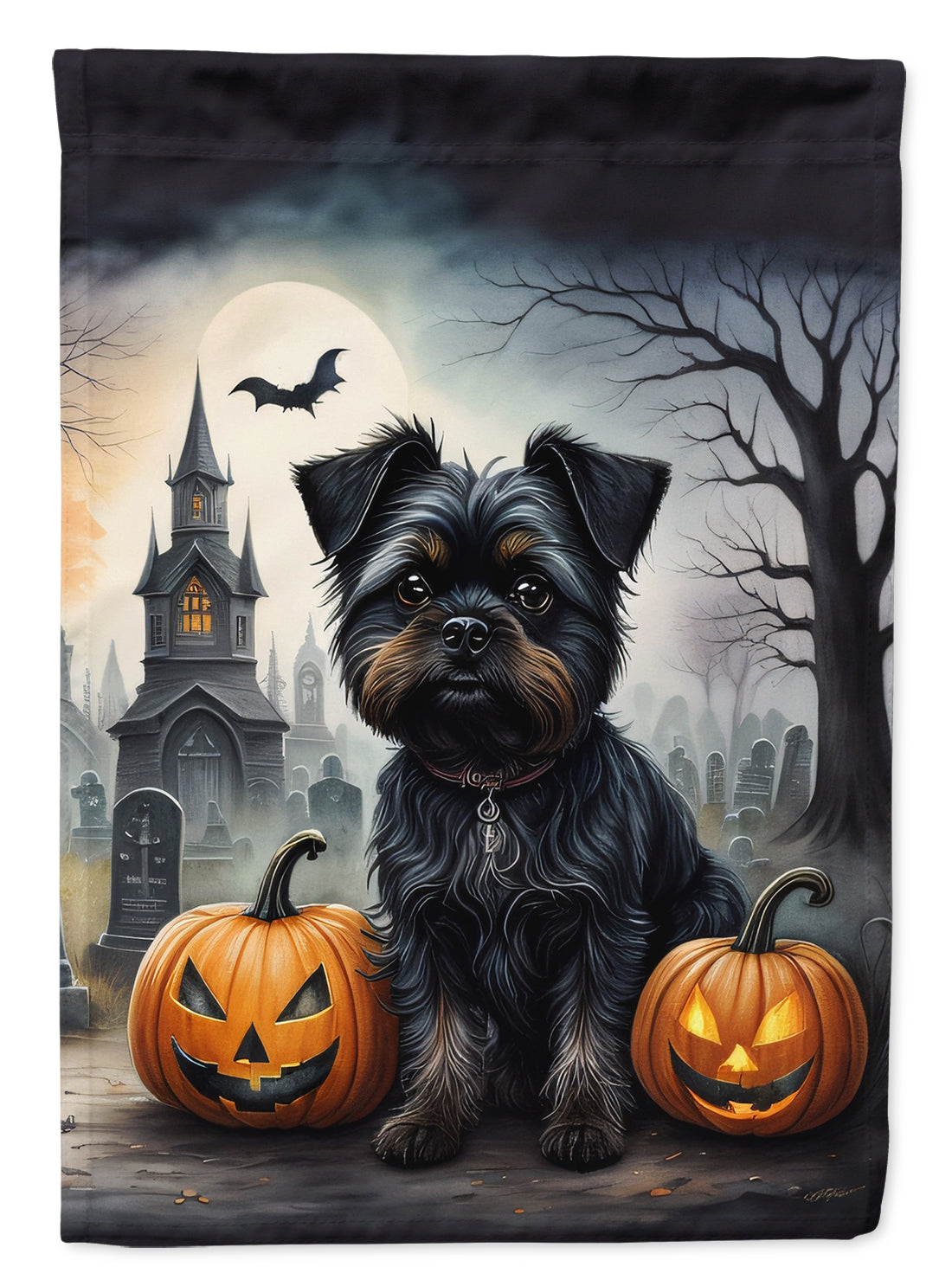 Buy this Affenpinscher Spooky Halloween House Flag