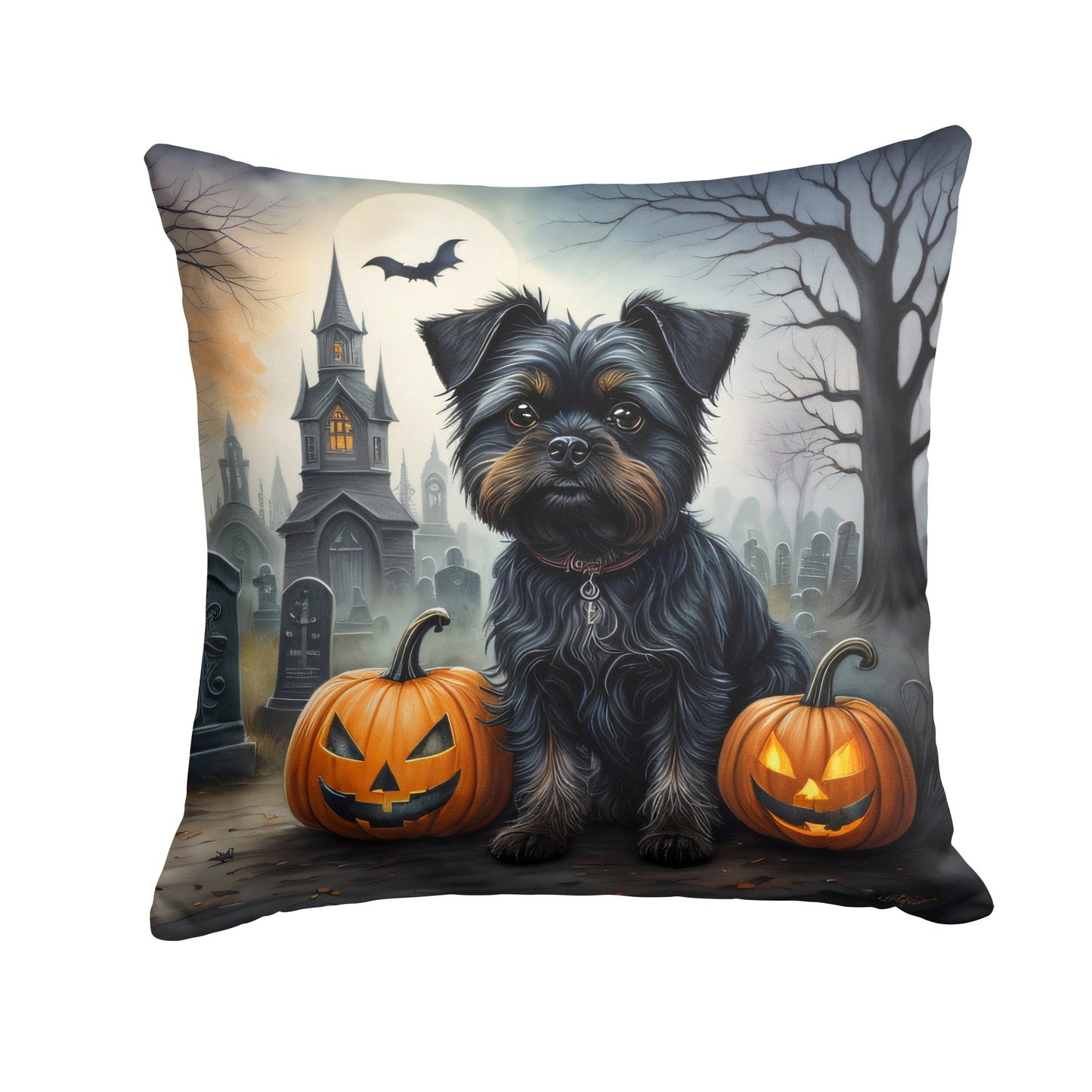 Buy this Affenpinscher Spooky Halloween Throw Pillow