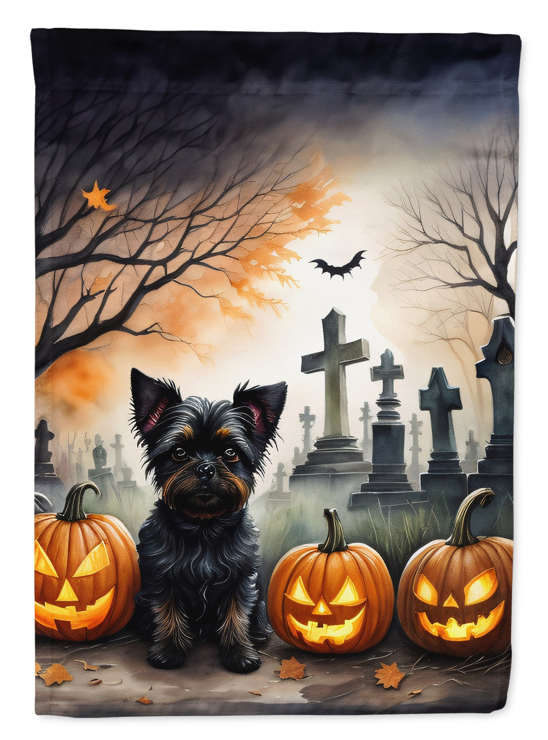 Buy this Affenpinscher Spooky Halloween Garden Flag