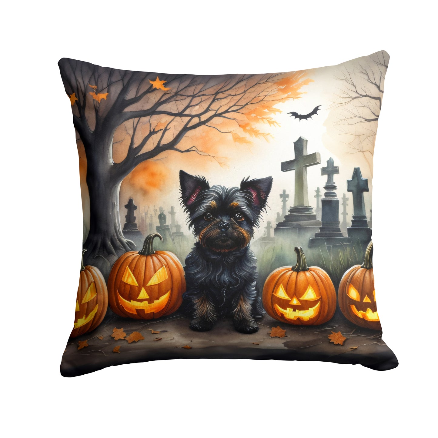 Buy this Affenpinscher Spooky Halloween Throw Pillow