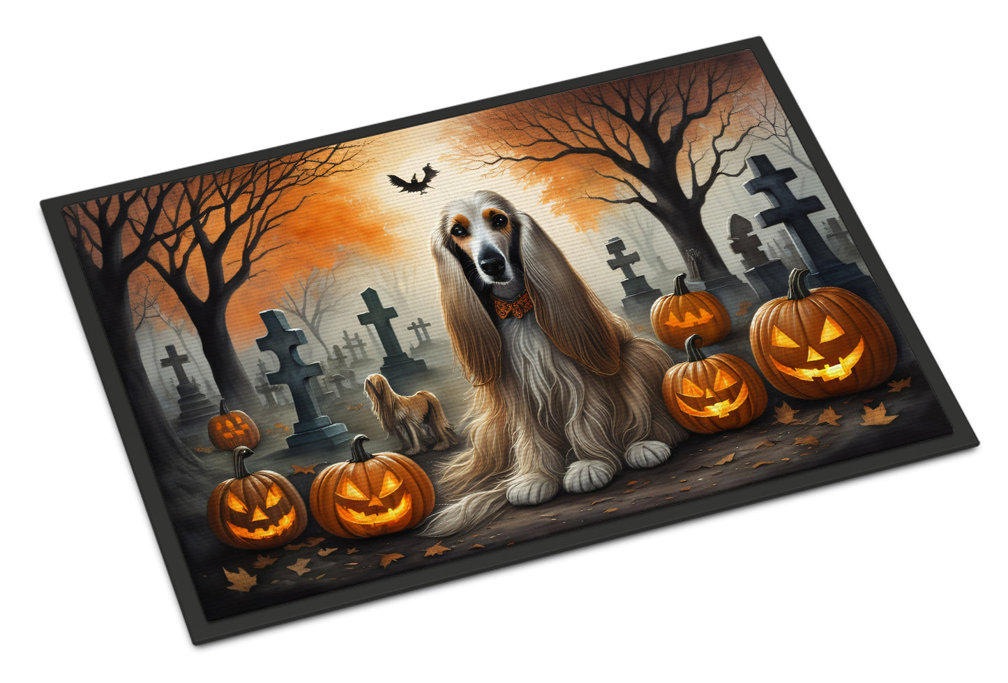 Buy this Afghan Hound Spooky Halloween Doormat