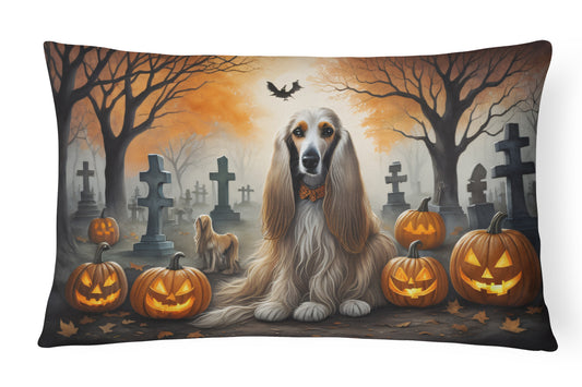 Buy this Afghan Hound Spooky Halloween Throw Pillow