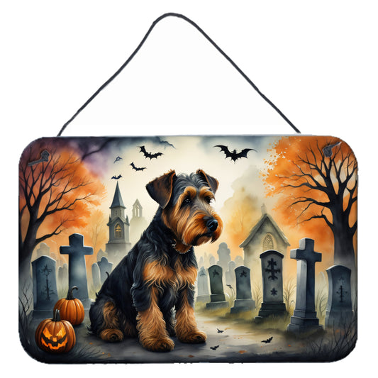 Buy this Airedale Terrier Spooky Halloween Wall or Door Hanging Prints