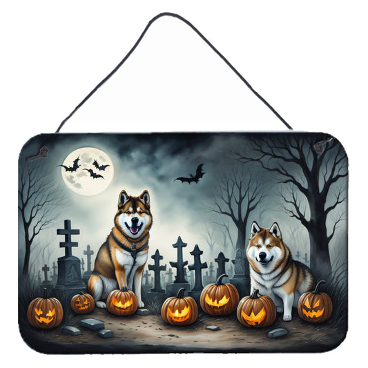 Buy this Akita Spooky Halloween Wall or Door Hanging Prints