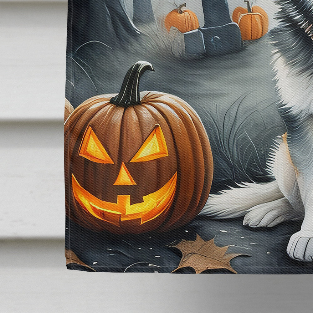 Alaskan Malamute Spooky Halloween House Flag