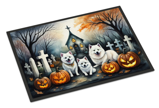 Buy this American Eskimo Spooky Halloween Doormat