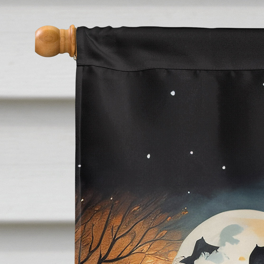 Australian Shepherd Spooky Halloween House Flag