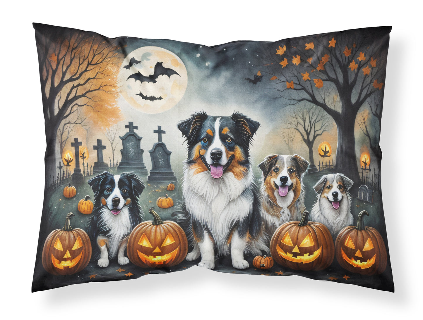 Buy this Australian Shepherd Spooky Halloween Standard Pillowcase