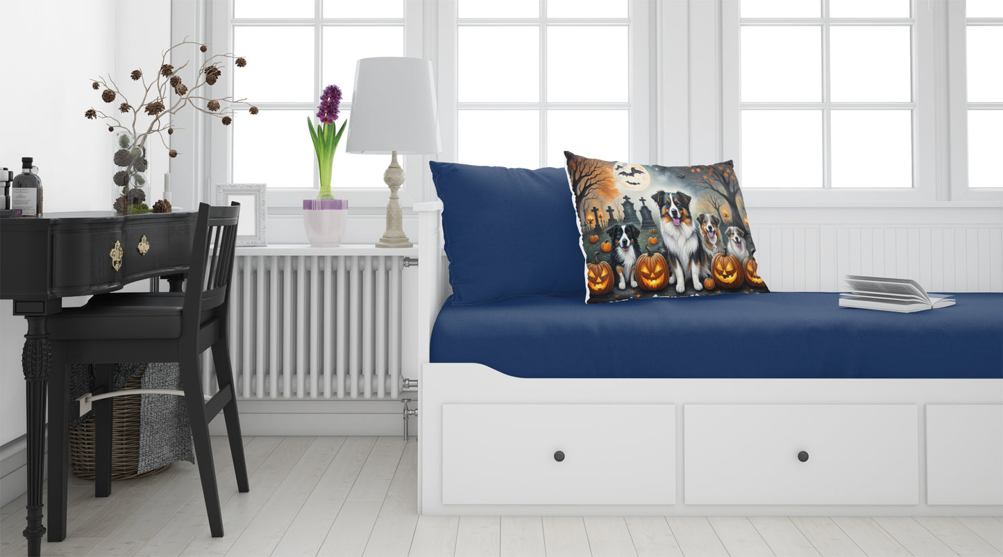 Australian Shepherd Spooky Halloween Standard Pillowcase