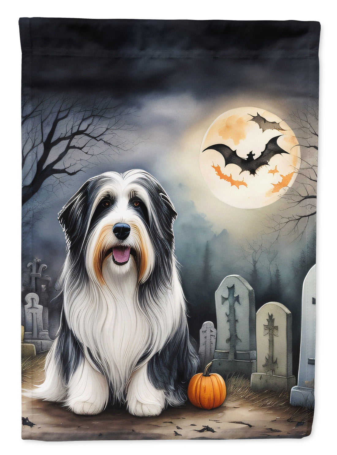 Buy this Bearded Collie Spooky Halloween Garden Flag