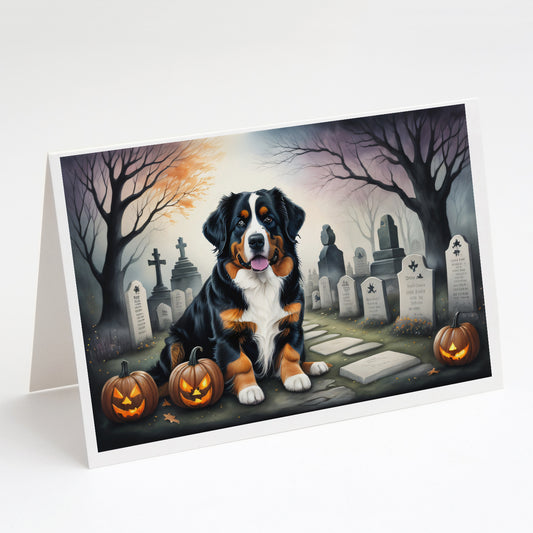 Buy this Bernese Mountain Dog Spooky Halloween Greeting Cards Pack of 8