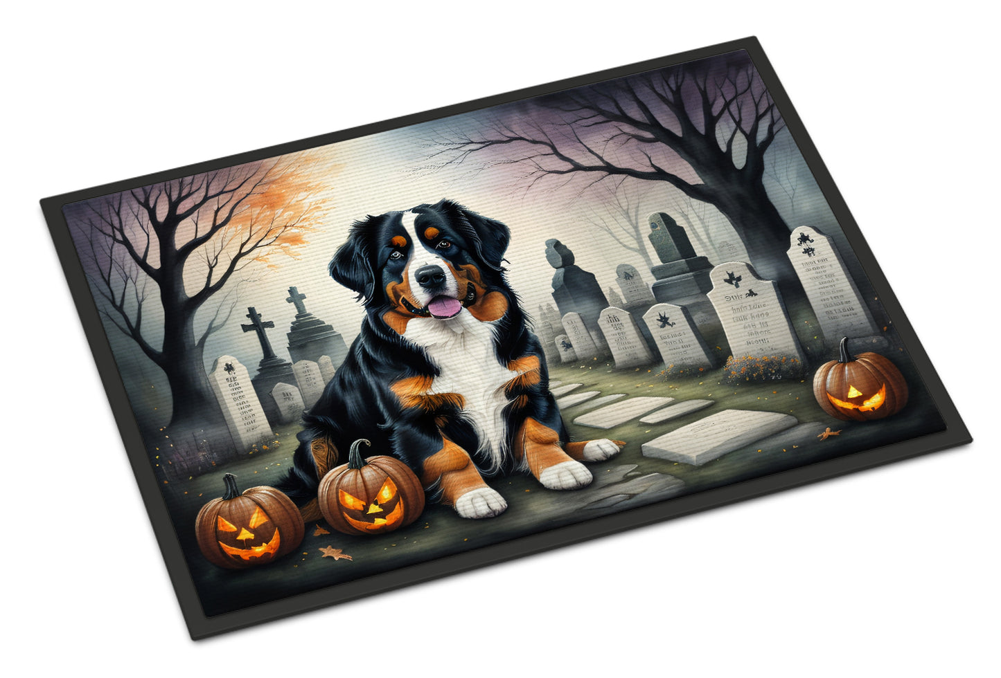 Buy this Bernese Mountain Dog Spooky Halloween Doormat