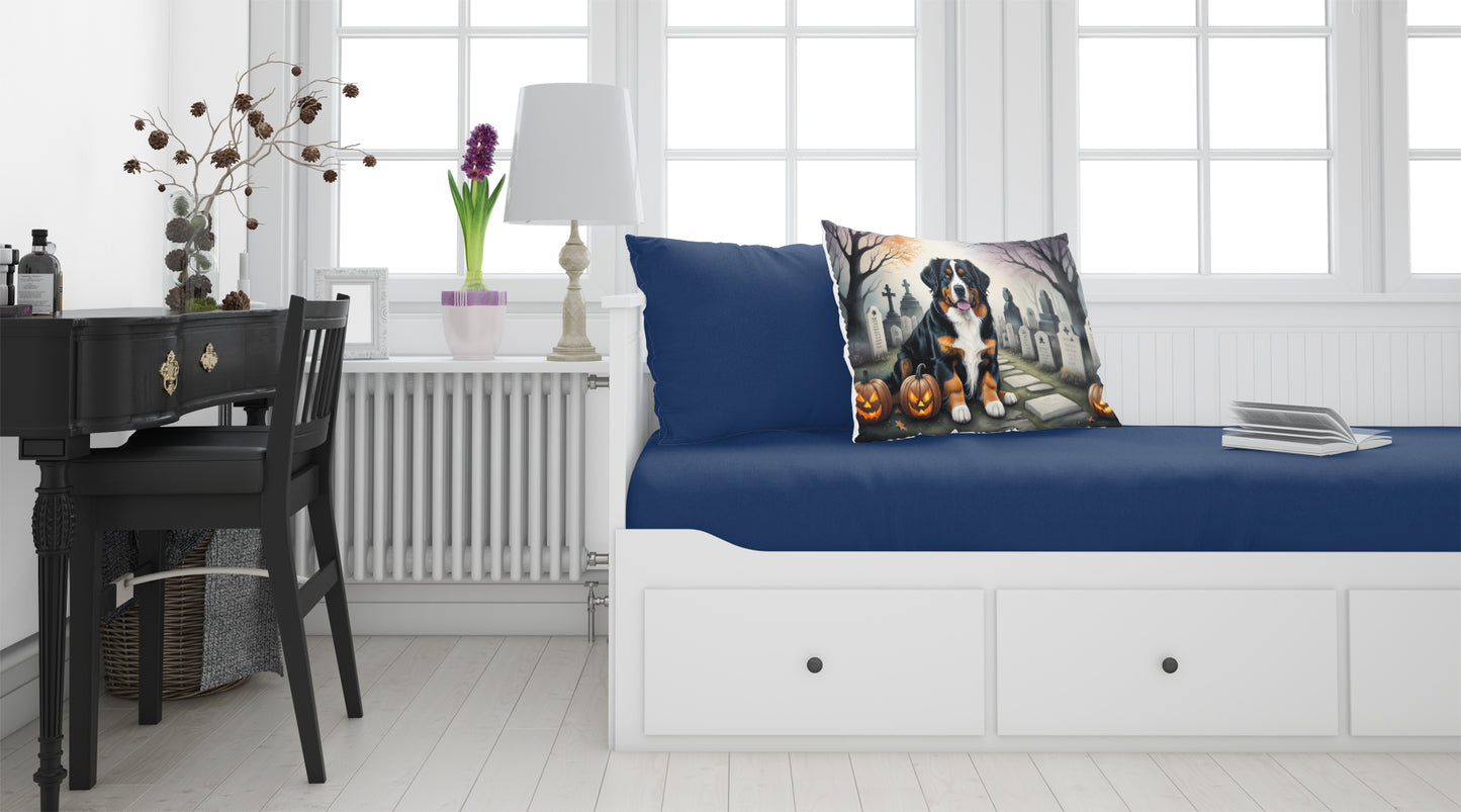 Bernese Mountain Dog Spooky Halloween Standard Pillowcase
